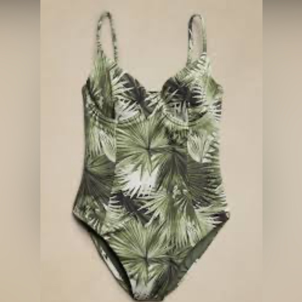 NWT Onia Isabella Palm Print One Piece Swimsuit Size Small
